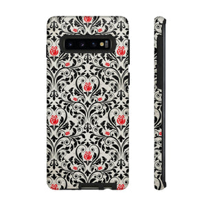 Black Rose Gothic Flower Samsung Case (Protective) Samsung Galaxy S10 Matte Phone Case