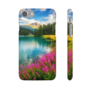 Fantastic Azure Alpine Lake Samsung/iPhone (Slim) Phone Case