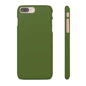 Dark Olive Green iPhone Case (Slim) iPhone 8 Plus Matte Phone Case