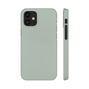 Ash Grey iPhone Case (Slim) iPhone 12 Mini Glossy Phone Case