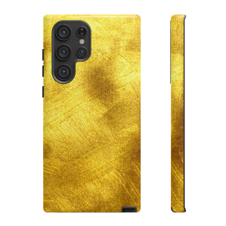 Gold Texture Android Case (Protective) Samsung Galaxy S22 Ultra Glossy Phone Case