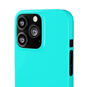 Flourescent Blue iPhone Case (Slim) Phone Case