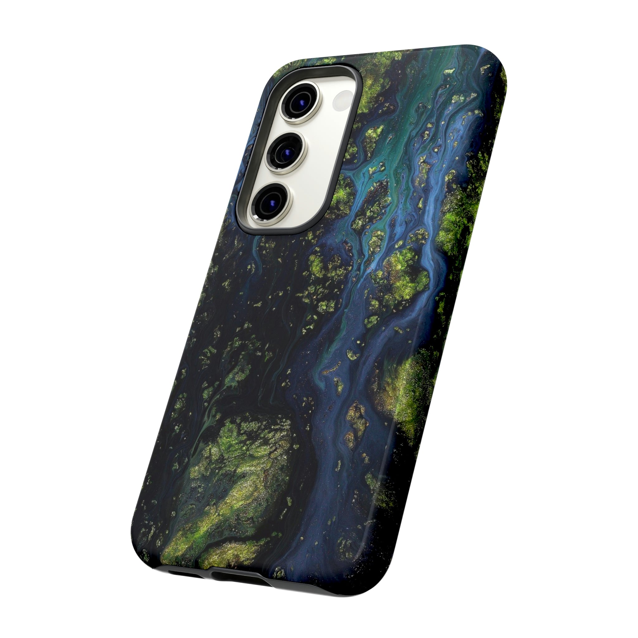 Blue Cosmos Ink Art Android Case (Protective) Phone Case