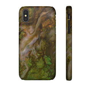 Smaragd Green Ink Art iPhone Case (Slim) iPhone X Matte Phone Case