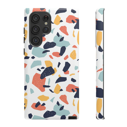 Colorful Terrazzo Android Case (Protective) Samsung Galaxy S22 Ultra Matte Phone Case