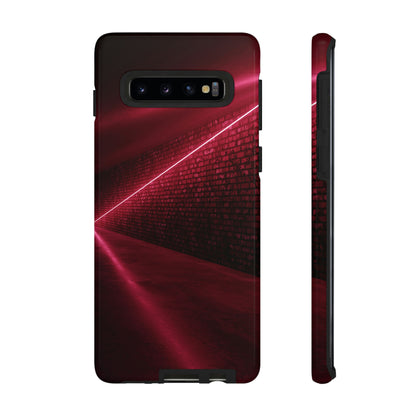 Red Sci Fi Android Case (Protective) Samsung Galaxy S10 Glossy Phone Case