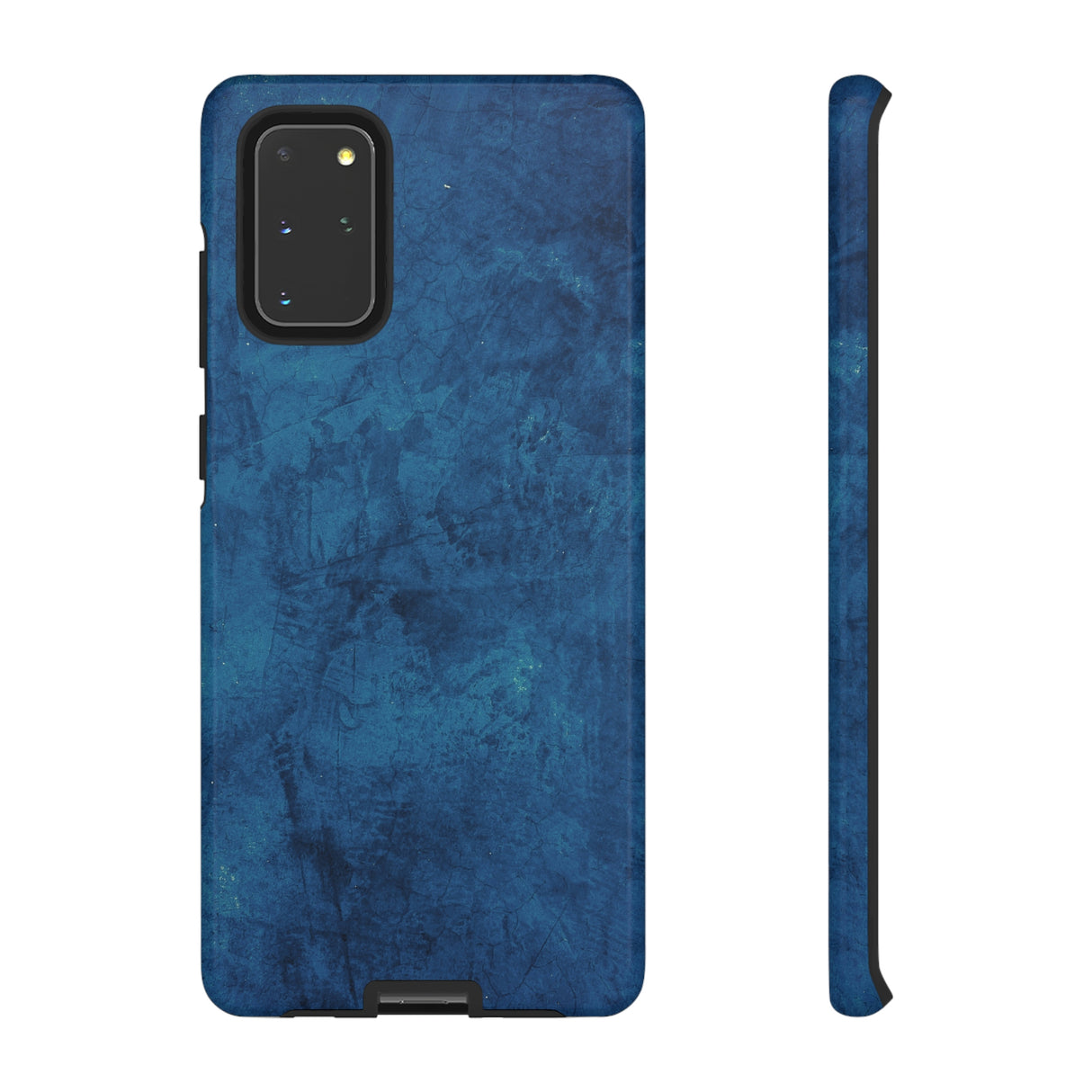 Grunge Navy Blue Android Case (Protective) Samsung Galaxy S20+ Glossy Phone Case