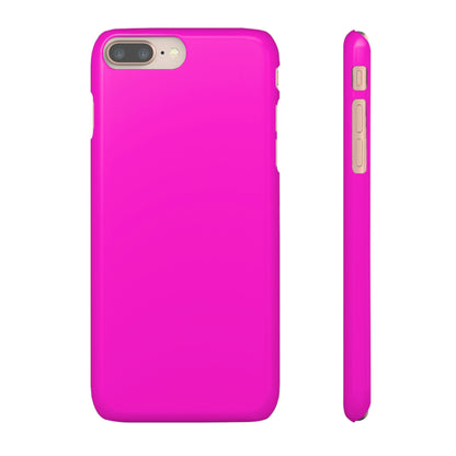 Hot Magenta iPhone Case (Slim) iPhone 8 Plus Glossy Phone Case