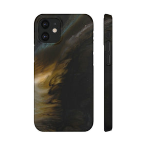 Midnight Shaddow Ink Art iPhone Case (Slim) iPhone 12 Mini Glossy Phone Case