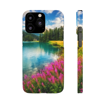 Fantastic Azure Alpine Lake Samsung/iPhone (Slim) Phone Case