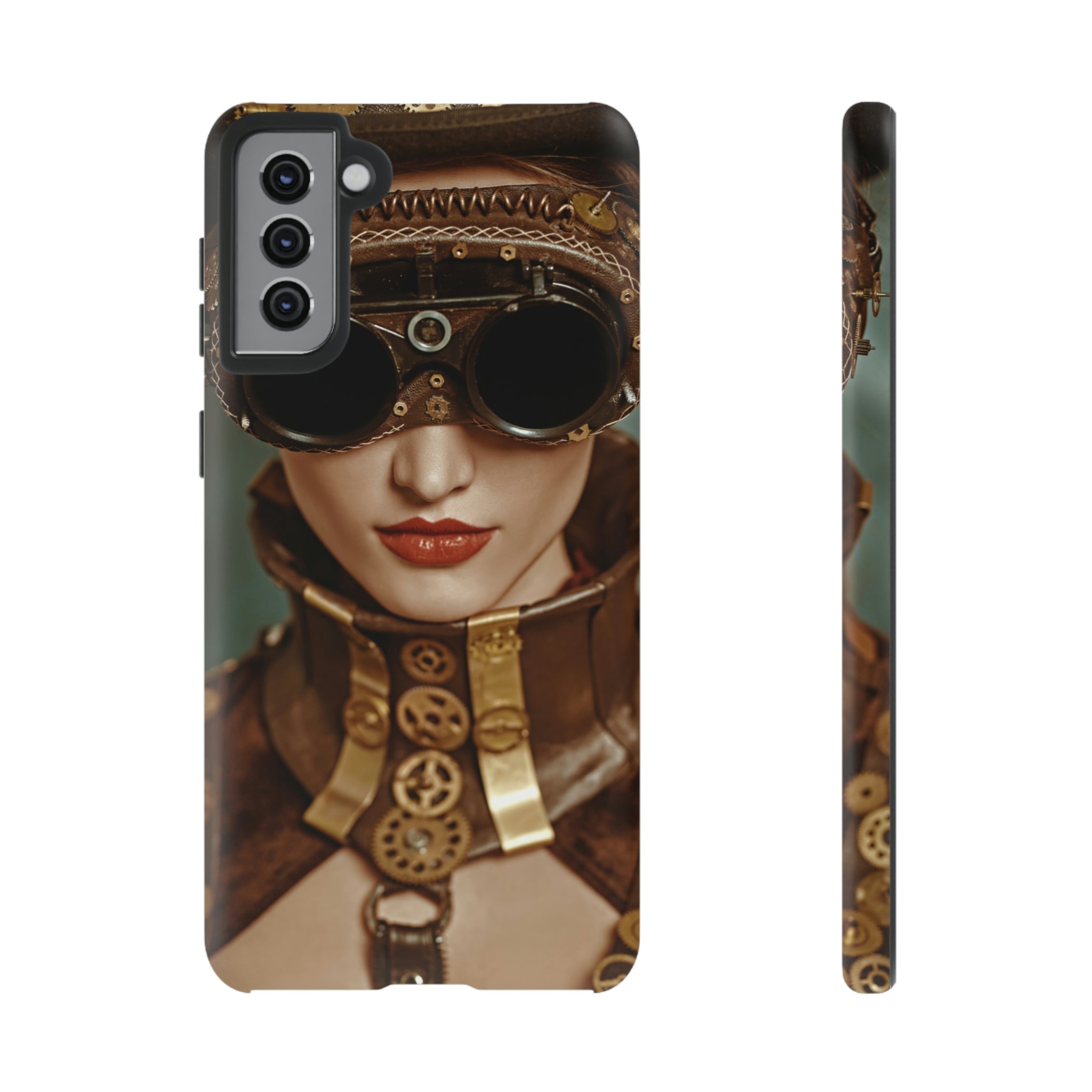 Steampunk Lady Android Case (Protective) Samsung Galaxy S21 Plus Matte Phone Case