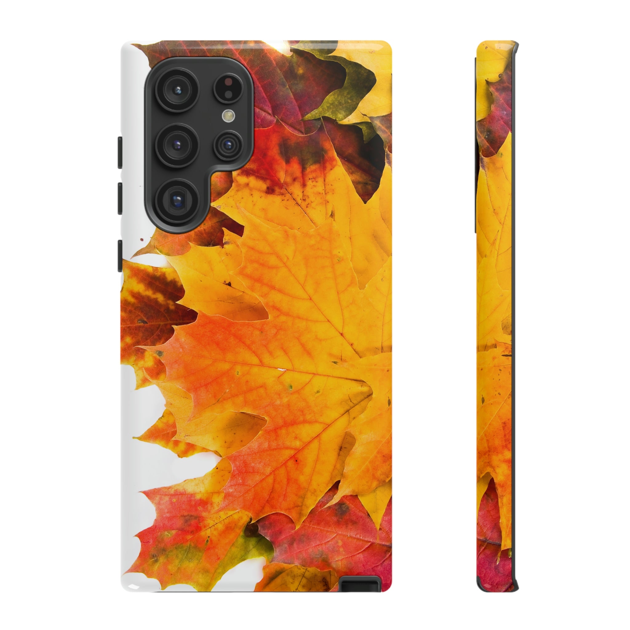 Autumn Maple Leaf Android Case (Protective) Samsung Galaxy S22 Ultra Glossy Phone Case