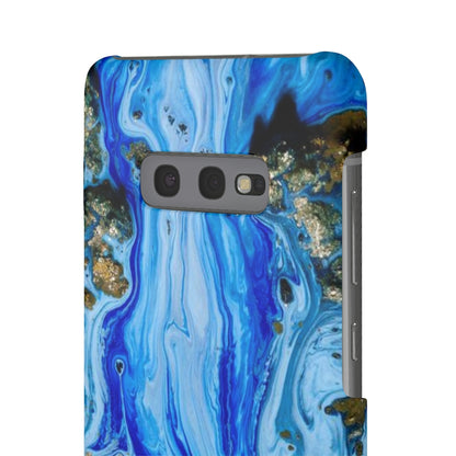 Blue Ice Ink Art Android Case (Slim) Phone Case