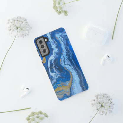 Acrylic Blue Gold Android Case (Protective) Phone Case