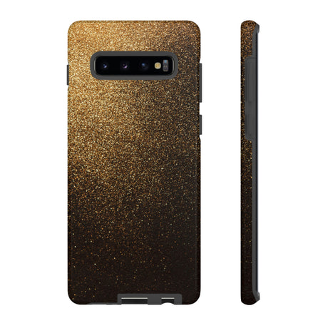 Dark Gold Android Case (Protective) Samsung Galaxy S10 Plus Glossy Phone Case