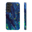 Green Opal Ink Art Android Case (Protective) Samsung Galaxy S22 Glossy Phone Case