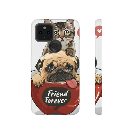 Pug n Kitten Android Case (Protective) Google Pixel 5 5G Matte Phone Case