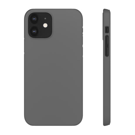 Dim Gray iPhone Case (Slim) iPhone 12 Matte Phone Case