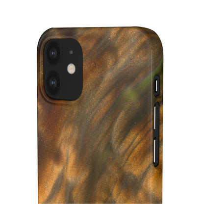 Gold Sand Ink Art iPhone Case (Slim) Phone Case