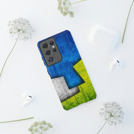 Blue Abstract Art Android Case (Protective) Phone Case