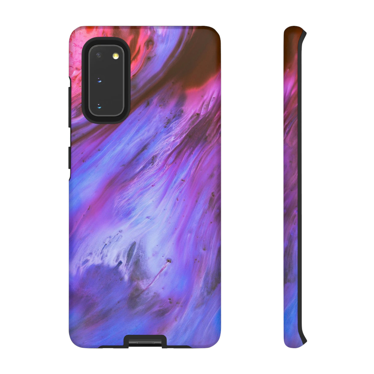 Purple Cosmos Ink Art Android Case (Protective) Samsung Galaxy S20 Matte Phone Case