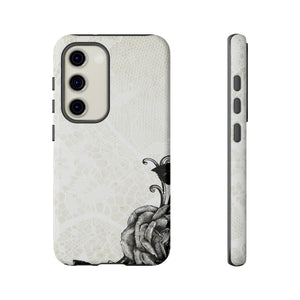 Rosett Gothic Flower Samsung Case (Protective) Samsung Galaxy S23 Matte Phone Case