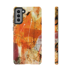 Abstract Orange Art Android Case (Protective) Samsung Galaxy S21 Plus Matte Phone Case