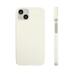 Floral White iPhone Case (Slim) iPhone 13 Glossy Phone Case