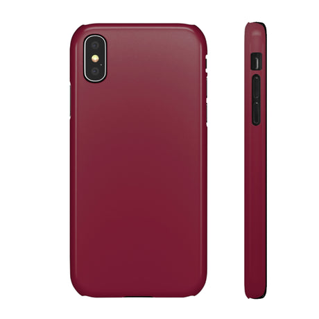 Claret Red iPhone Case (Slim) iPhone X Glossy Phone Case