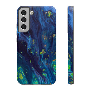 Green Opal Ink Art Android Case (Protective) Samsung Galaxy S22 Plus Matte Phone Case