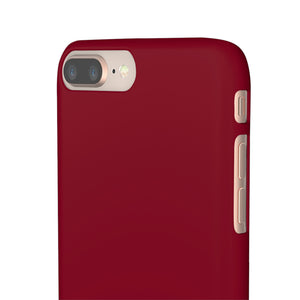 Burgundy Red iPhone Case (Slim) Phone Case