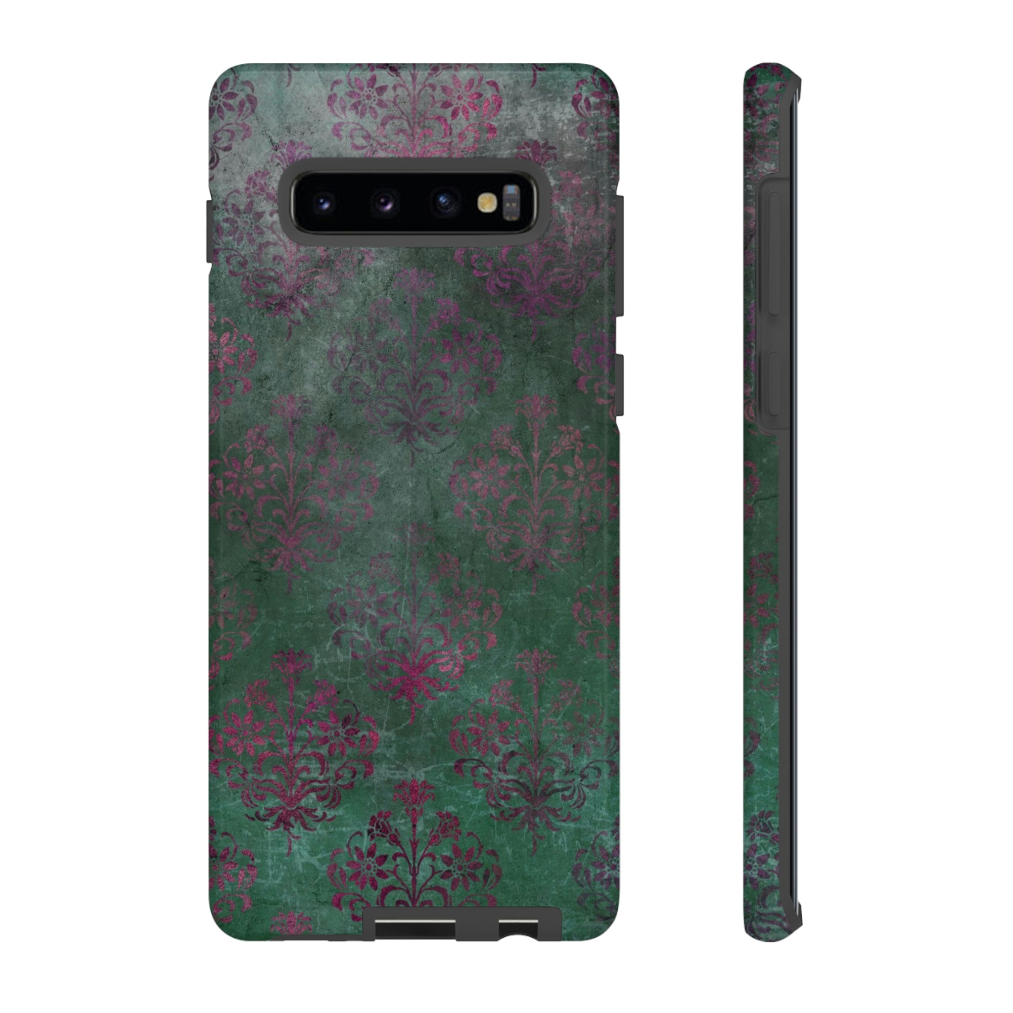 Damask Gothic Flower Samsung Case (Protective) Samsung Galaxy S10 Plus Glossy Phone Case