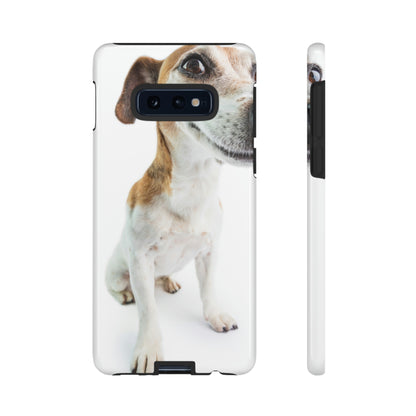 Funny Smiling Dog Android Case (Protective) Samsung Galaxy S10E Glossy Phone Case