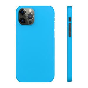 Deep Sky Blue iPhone Case (Slim) iPhone 12 Pro Glossy Phone Case