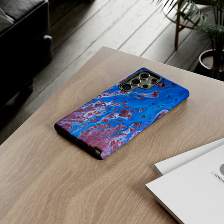 Bright Blue Ink Art Android Case (Protective) Phone Case