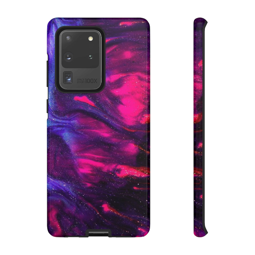 Deep Purple Ink Art Android Case (Protective) Samsung Galaxy S20 Ultra Glossy Phone Case