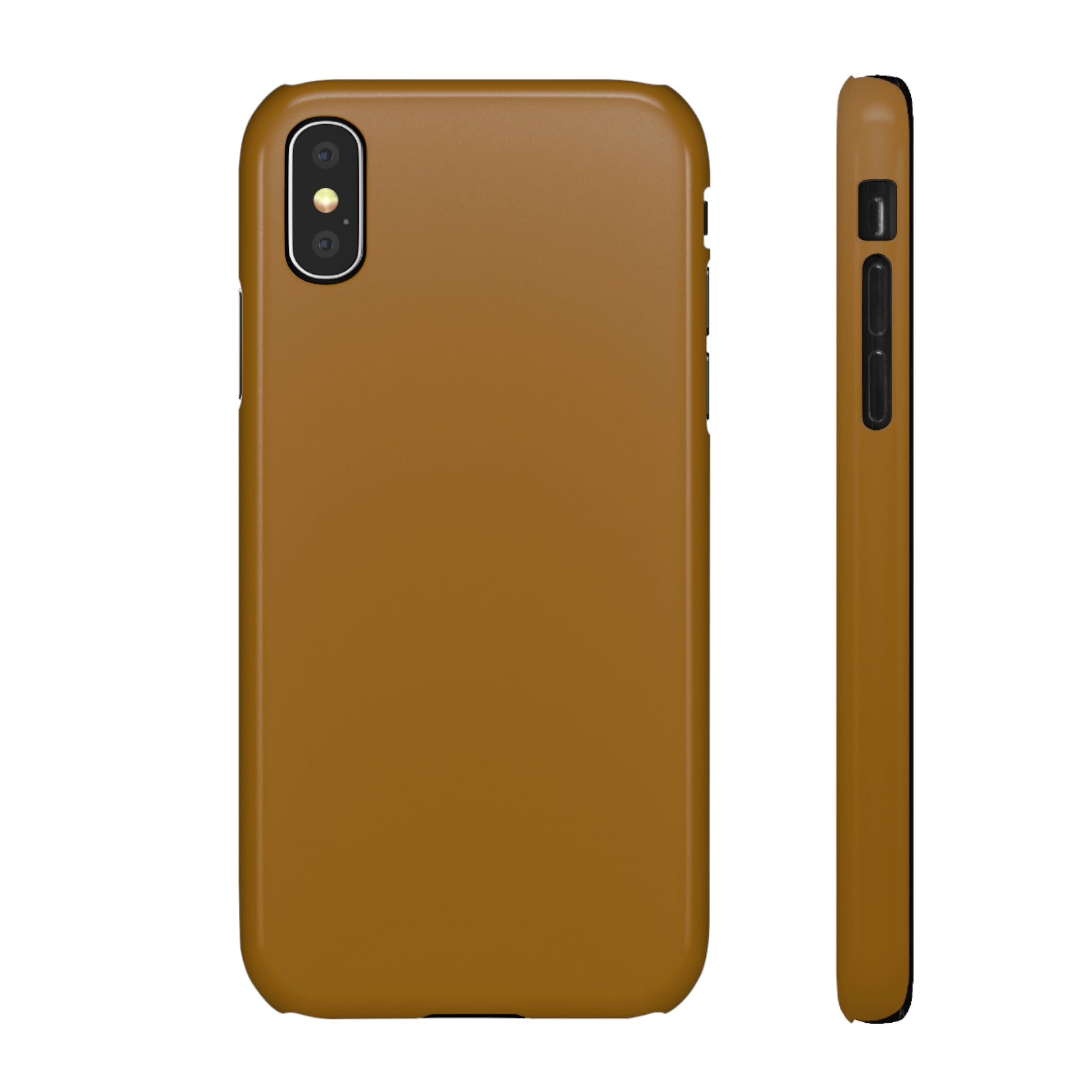 Golden Brown iPhone Case (Slim) iPhone X Glossy Phone Case