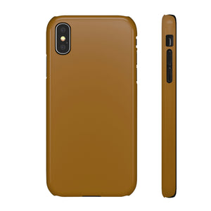 Golden Brown iPhone Case (Slim) iPhone X Glossy Phone Case