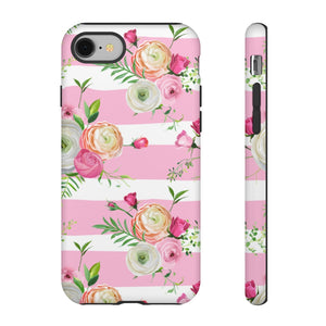 Pink Roses and Ranunculus Flowers iPhone Case (Protective) iPhone 8 Matte Phone Case