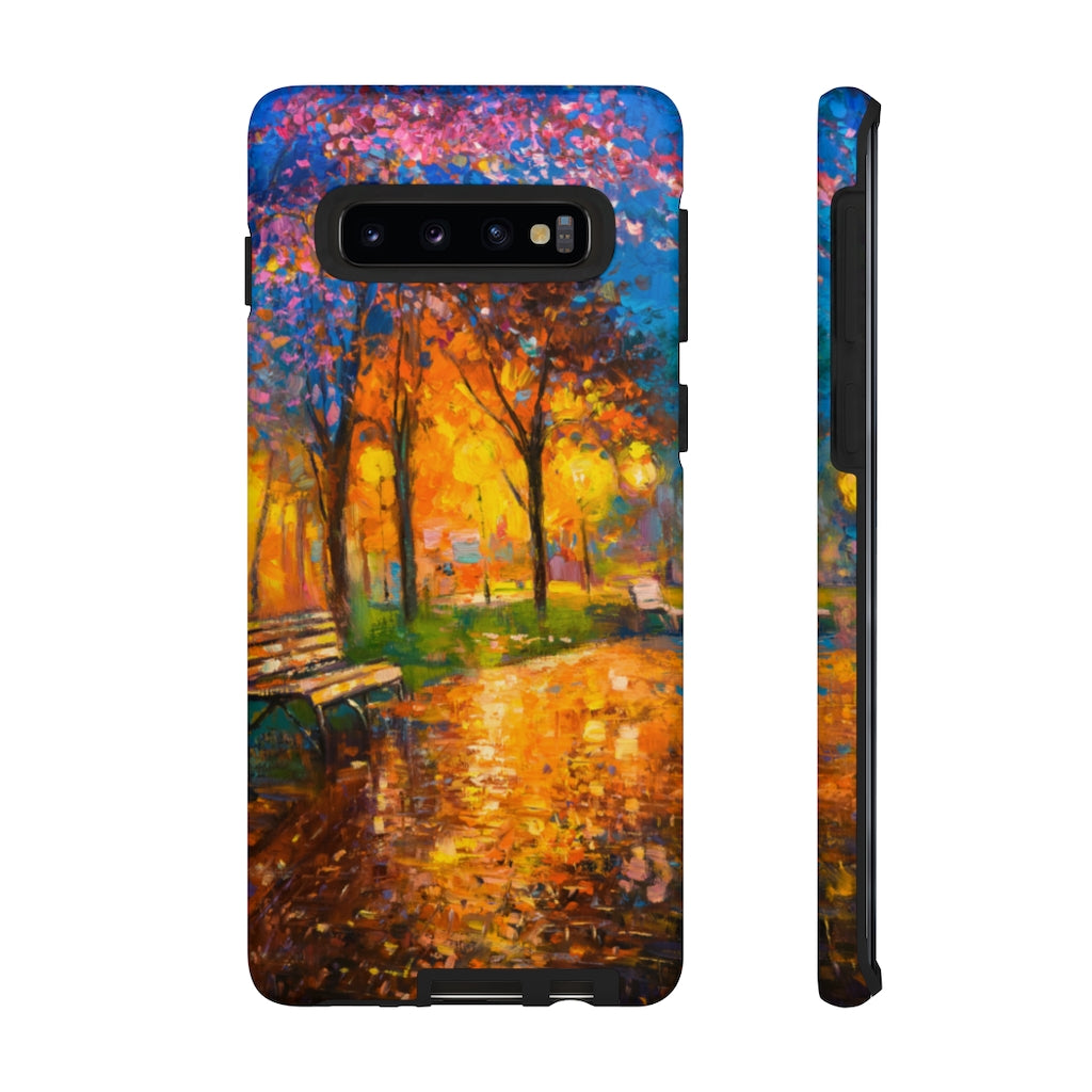 Oil painting - Autumn Landscape Samsung Case (Protective) Samsung Galaxy S10 Matte Phone Case