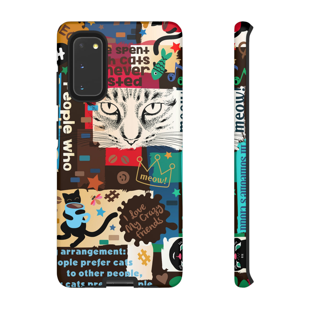 Cat Collage Android Case (Protective) Samsung Galaxy S20 Matte Phone Case