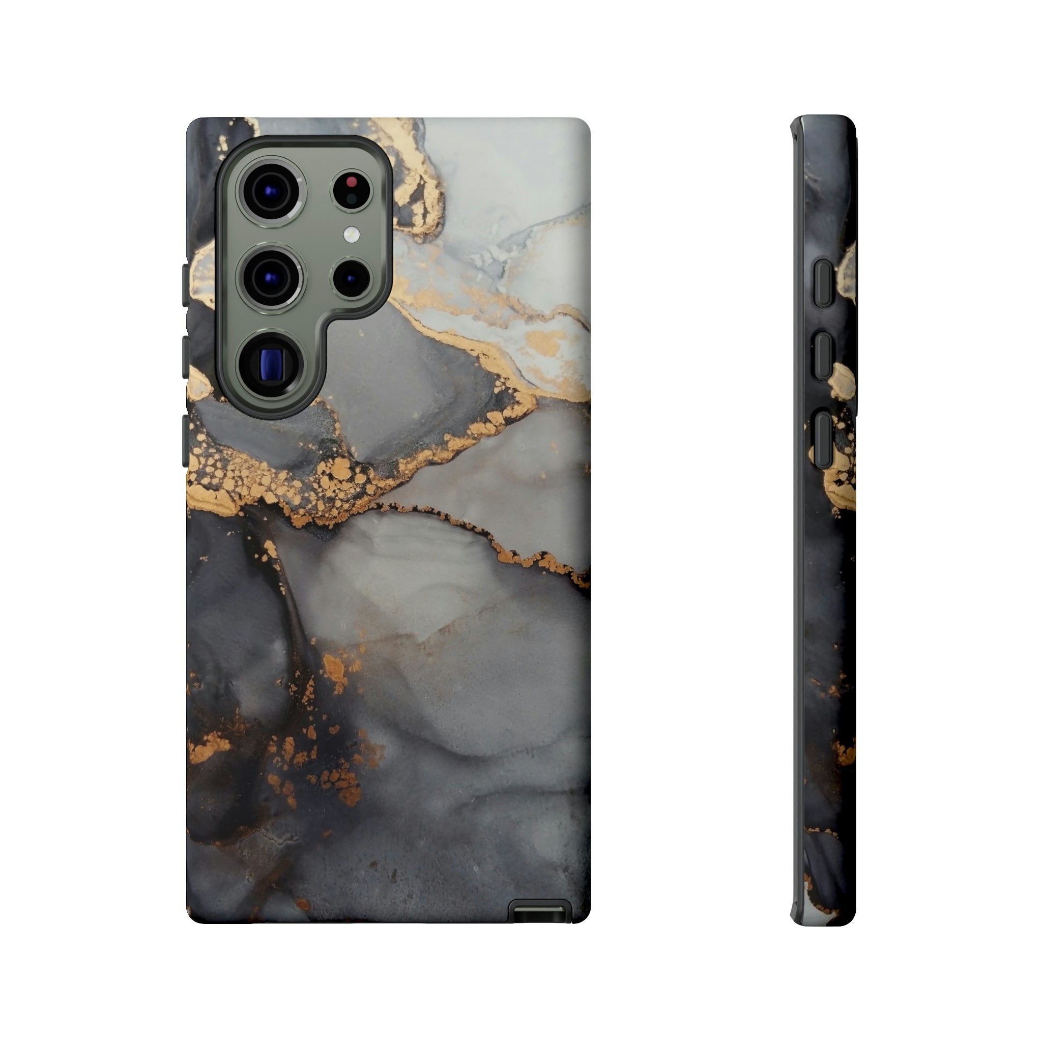 Grey Marble Android Case (Protective) Samsung Galaxy S23 Ultra Matte Phone Case