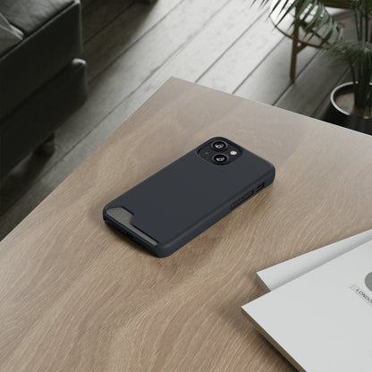 Gunmetal iPhone Case (Card) Phone Case