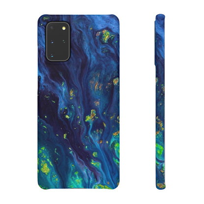 Green Opal Ink Art Android Case (Slim) Samsung Galaxy S20+ Matte Phone Case