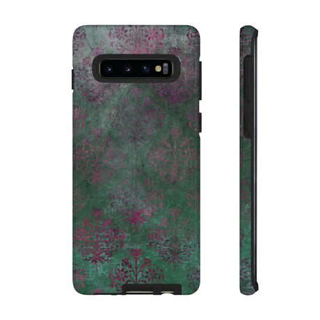 Damask Gothic Flower Samsung Case (Protective) Samsung Galaxy S10 Glossy Phone Case