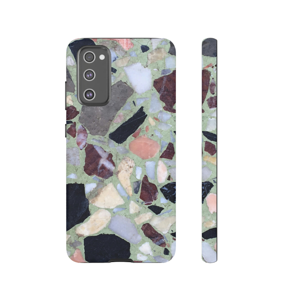 Terrazzo in Green Android Case (Protective) Samsung Galaxy S20 FE Matte Phone Case