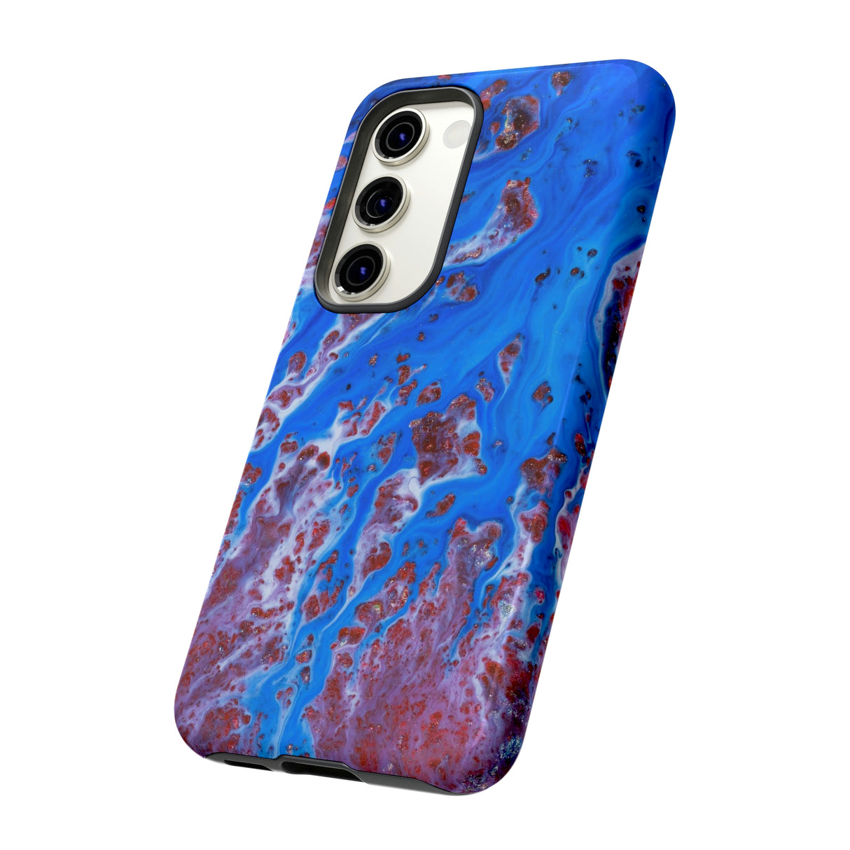 Bright Blue Ink Art Android Case (Protective) Phone Case