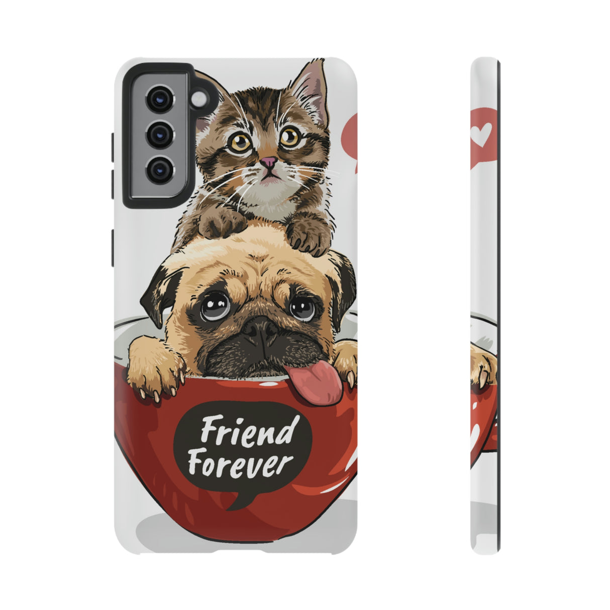 Pug n Kitten Android Case (Protective) Samsung Galaxy S21 Plus Matte Phone Case