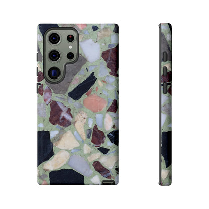 Terrazzo in Green Android Case (Protective) Samsung Galaxy S23 Ultra Glossy Phone Case