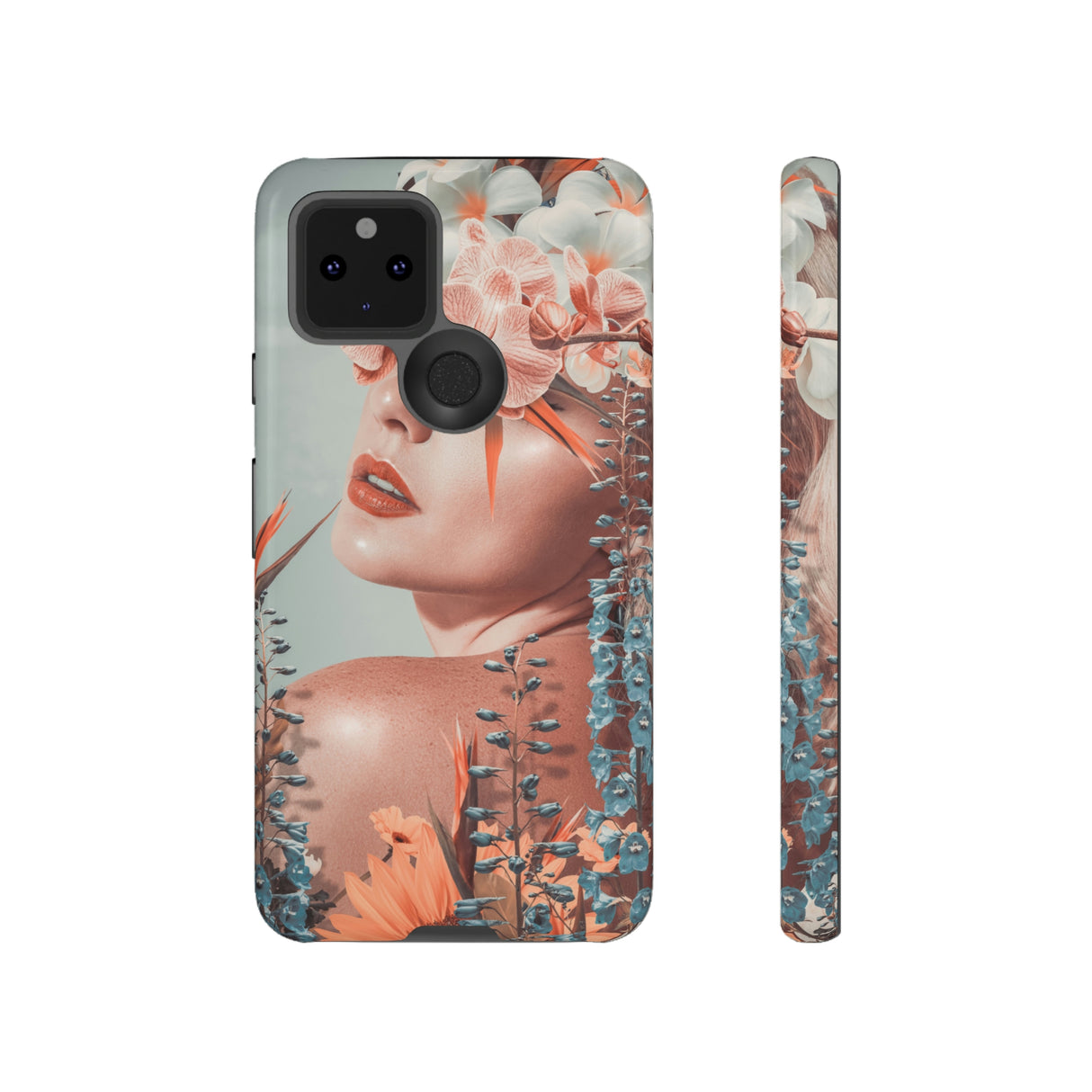 Contemporary Flowers Android Case (Protective) Google Pixel 5 5G Glossy Phone Case